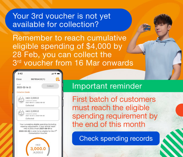 Spend $4,000 by 31 Jan 2022 in order to collect the 3rd voucher from 16 Feb onwards